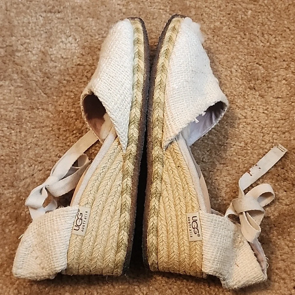 UGG Delmar Espadrilles Jute Wedge Sandals
